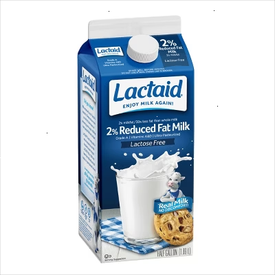 Lactaid Lactose Free 2% Reduced Fat Milk - 0.5gal