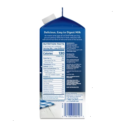 Lactaid Lactose Free 2% Reduced Fat Milk - 0.5gal