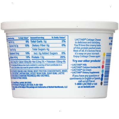 Lactaid 4% Cottage Cheese - 16oz