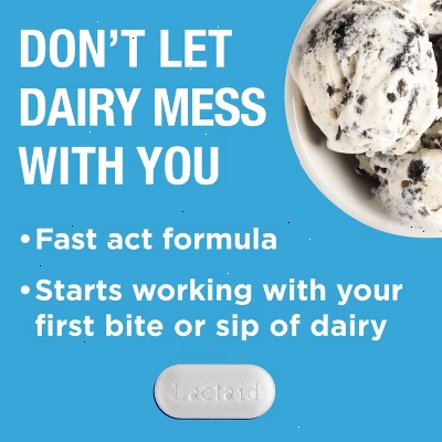 Lactaid Fast Act Lactose Intolerance Caplets - 60pk